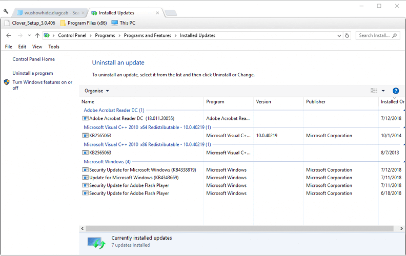 uninstall an update remote desktop authentication error has occurred. the function requested is not supported