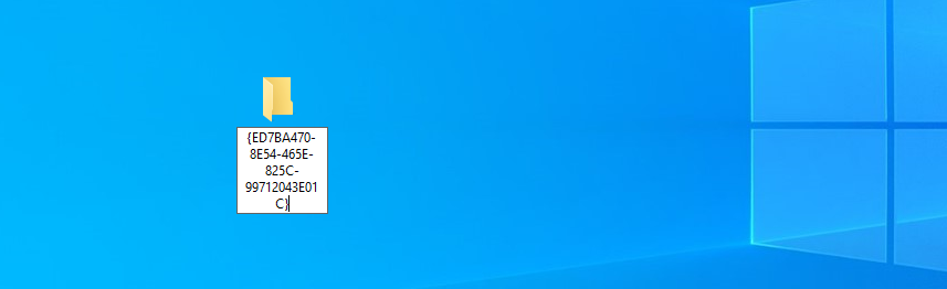 god mode folder on desktop