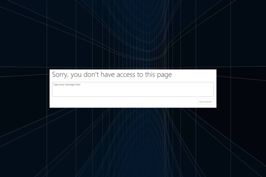 fix sorry, you don't have access to this page OneDrive error