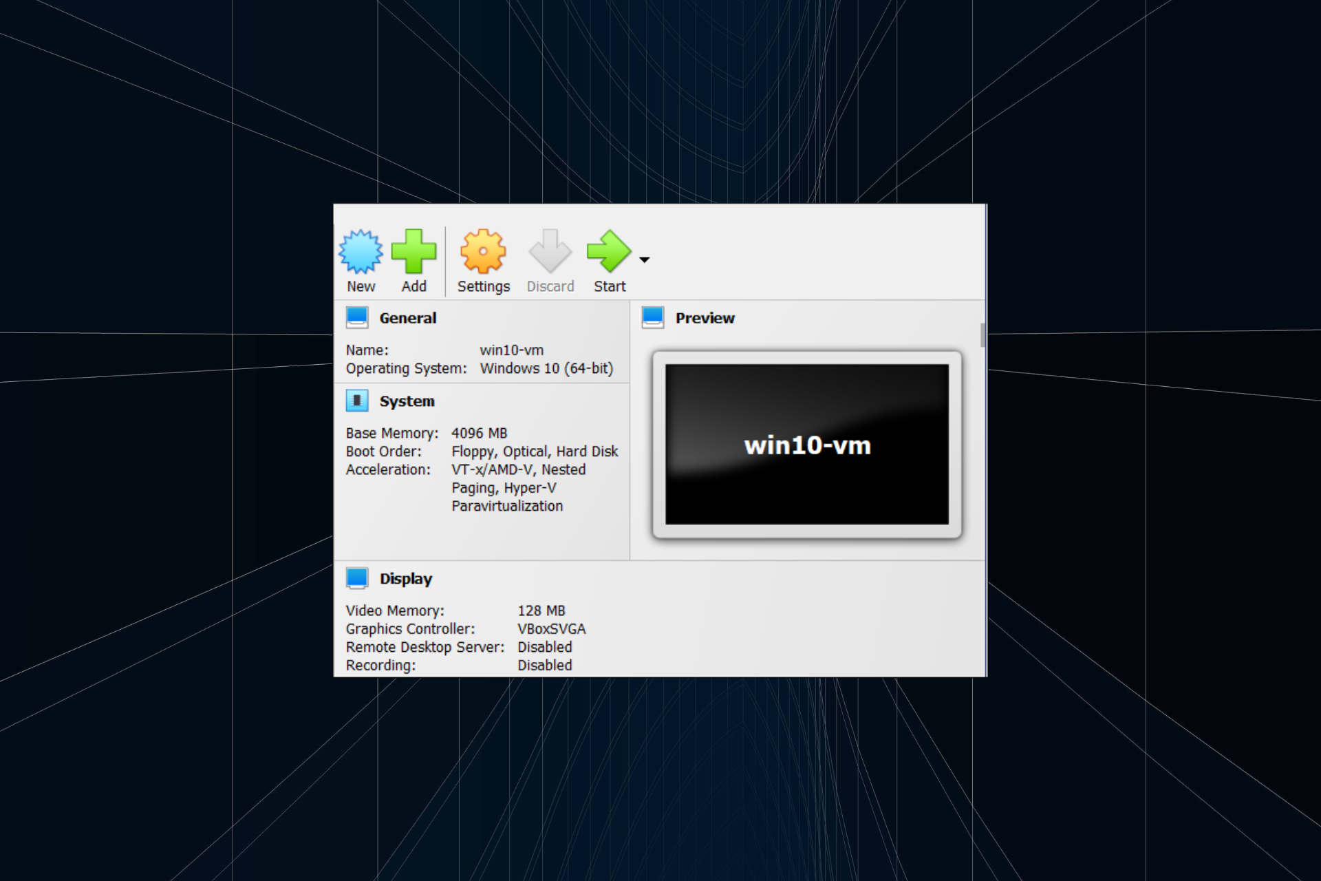 fix virtualbox can't install windows 10