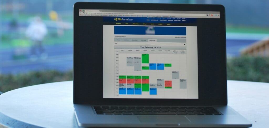 10s portal tennis court booking software