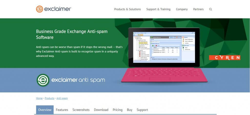 ExclaimerAntiSpam - Exchange