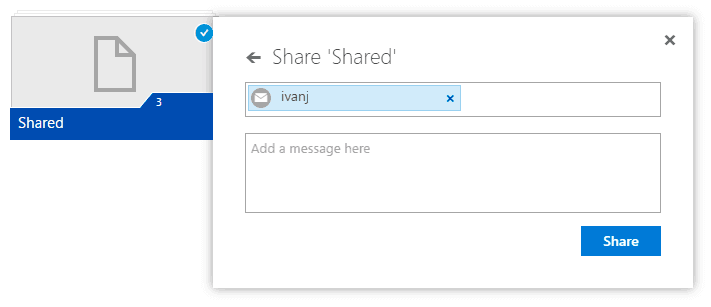 shared onedrive folder