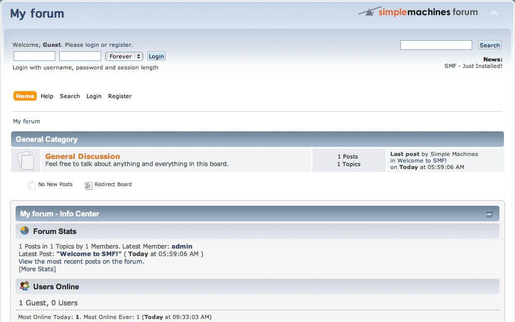 Simple Machine Forums best forum software