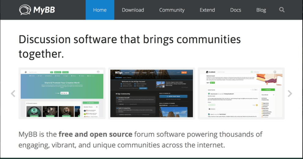 myBB Forum software