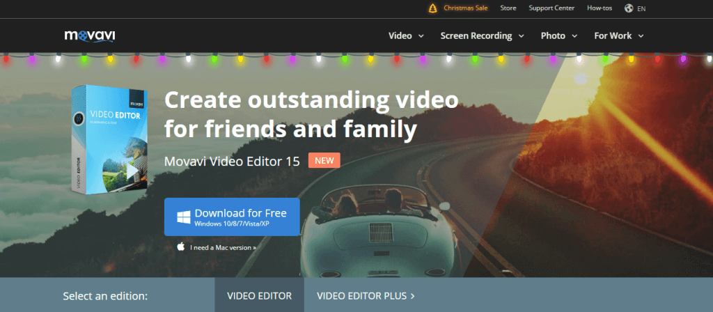 Movavi Video Editor - slow motion software