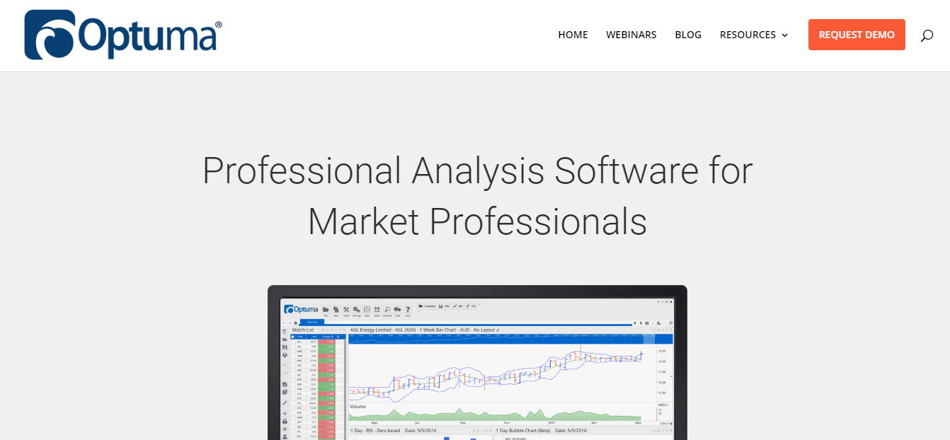 Optuma - share market software