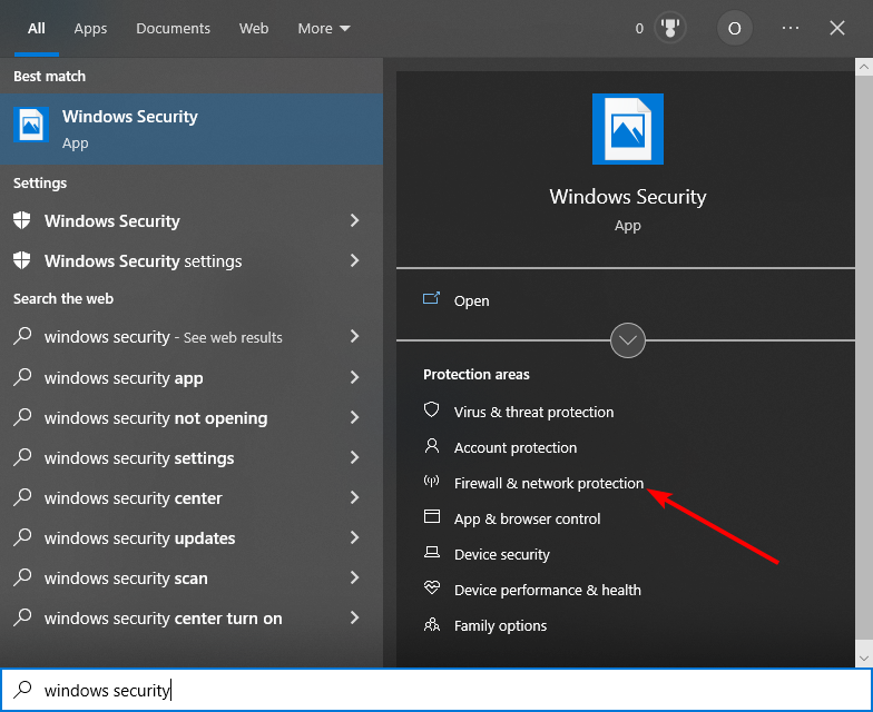 firewall windows 10 0x87e10bc6