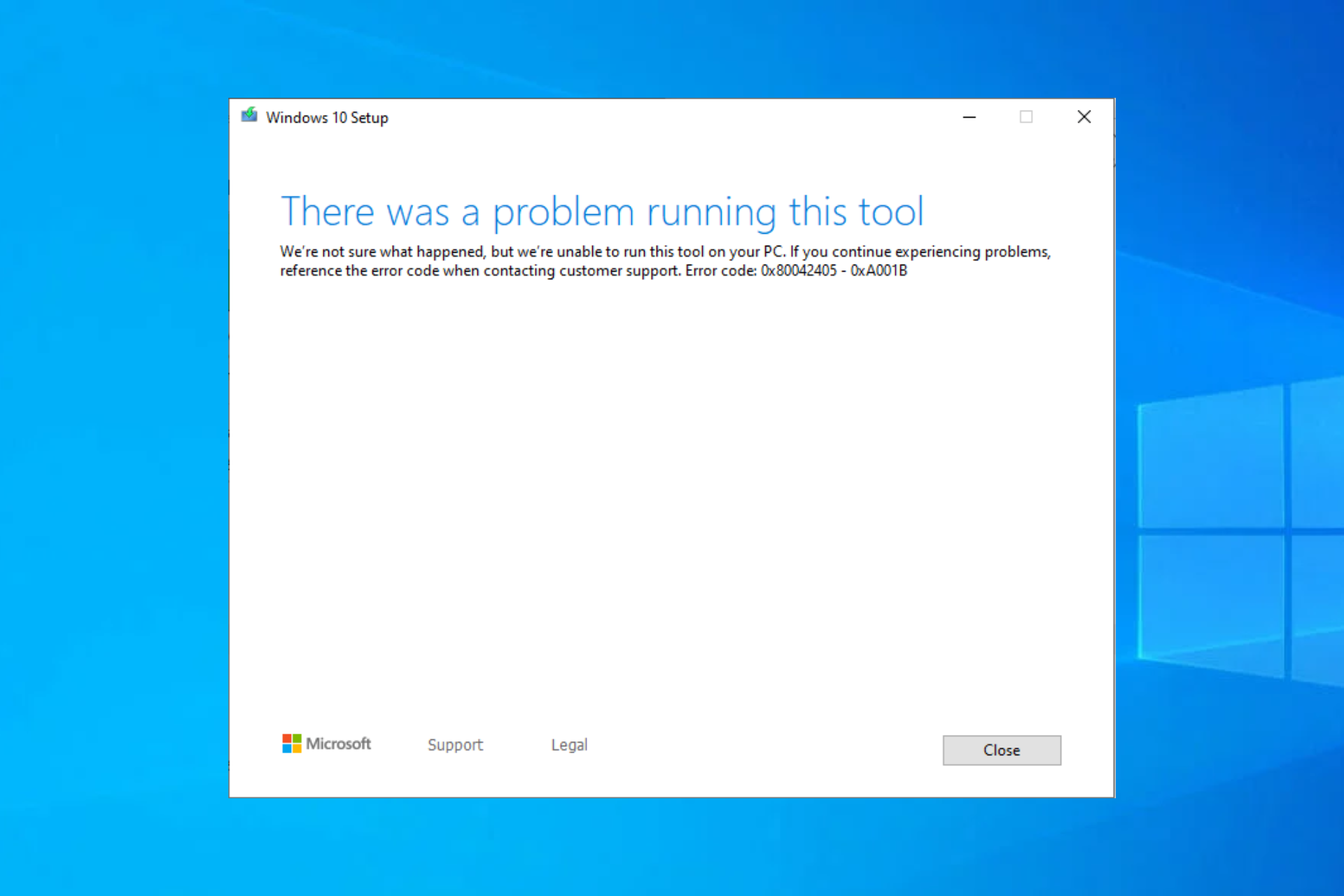 Media Creation Tool Error 0x80042405 – 0xa001b: How to Fix