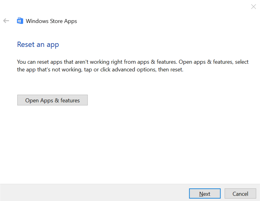 Windows Store Troubleshooter Fix