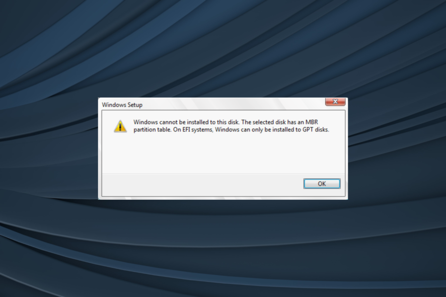 windows can only be installed to gpt disks windows 11