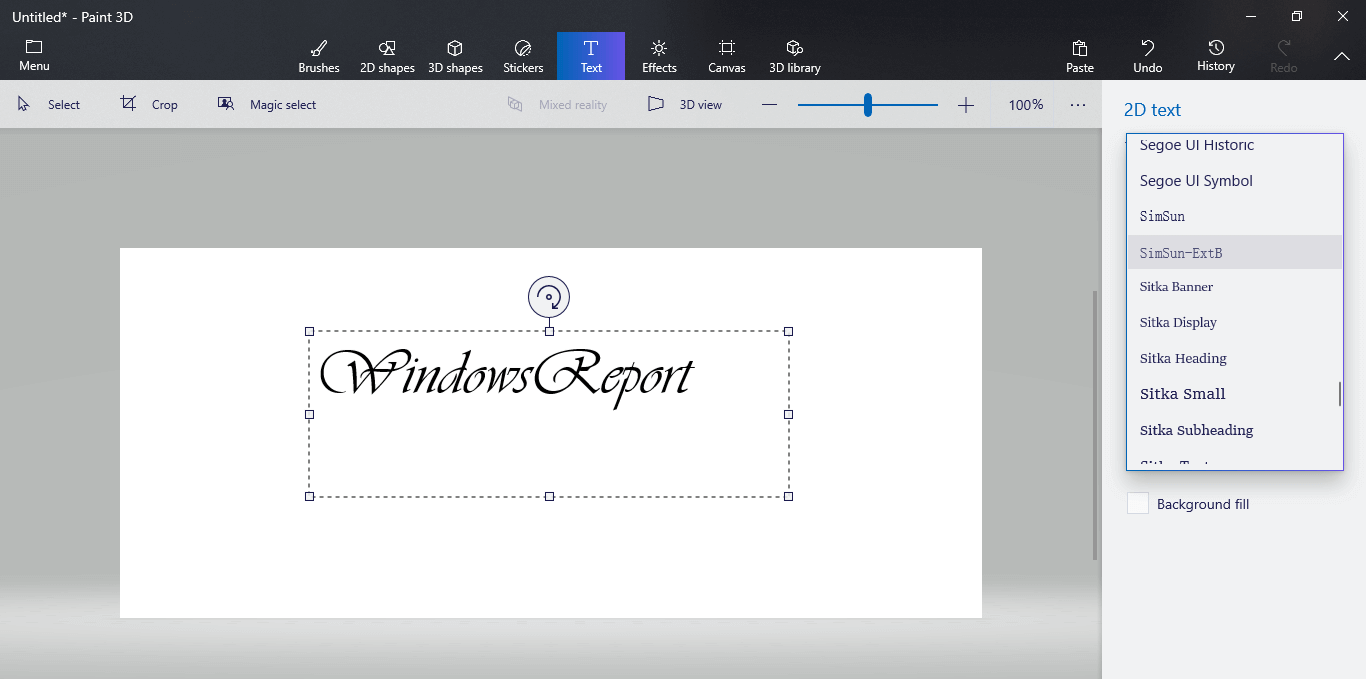 edited text - how to add text paint 3d; how to edit text paint 3d