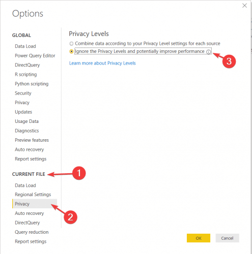 power bi current file