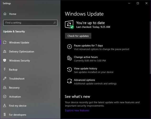 FIFA 20 won't launch check windows updates