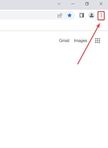 chrome settings click