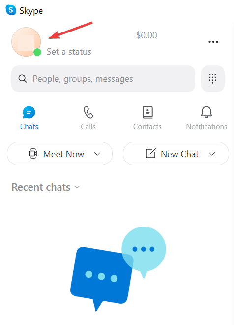 skype profile settings