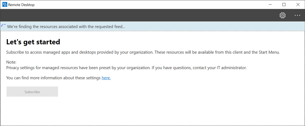 Connect to the Windows Virtual Desktop downloadable Client