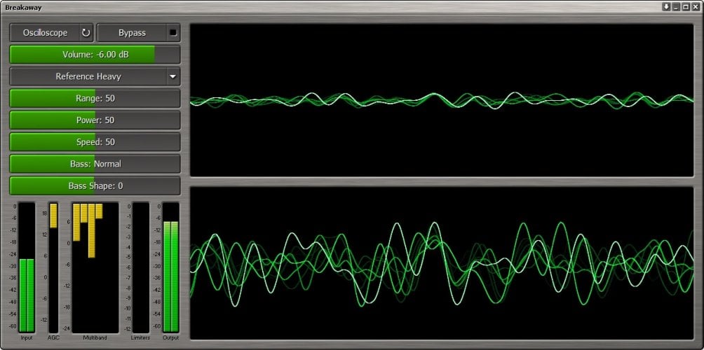 Breakaway Audio Enhancer interface