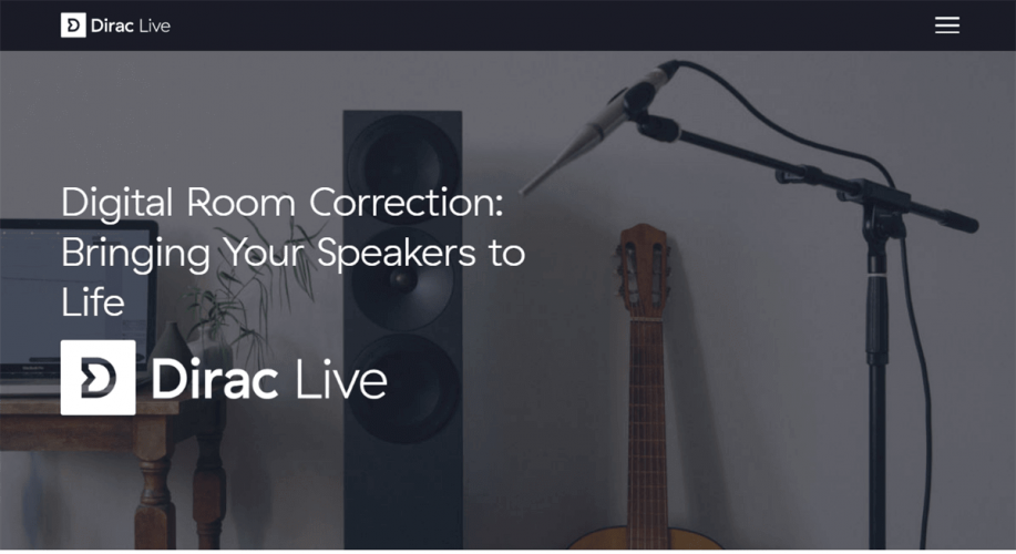 The main window of Dirac Live