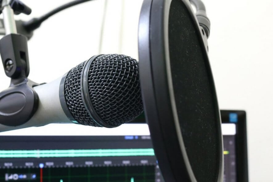 Microphone pop filter - Close-up microphone