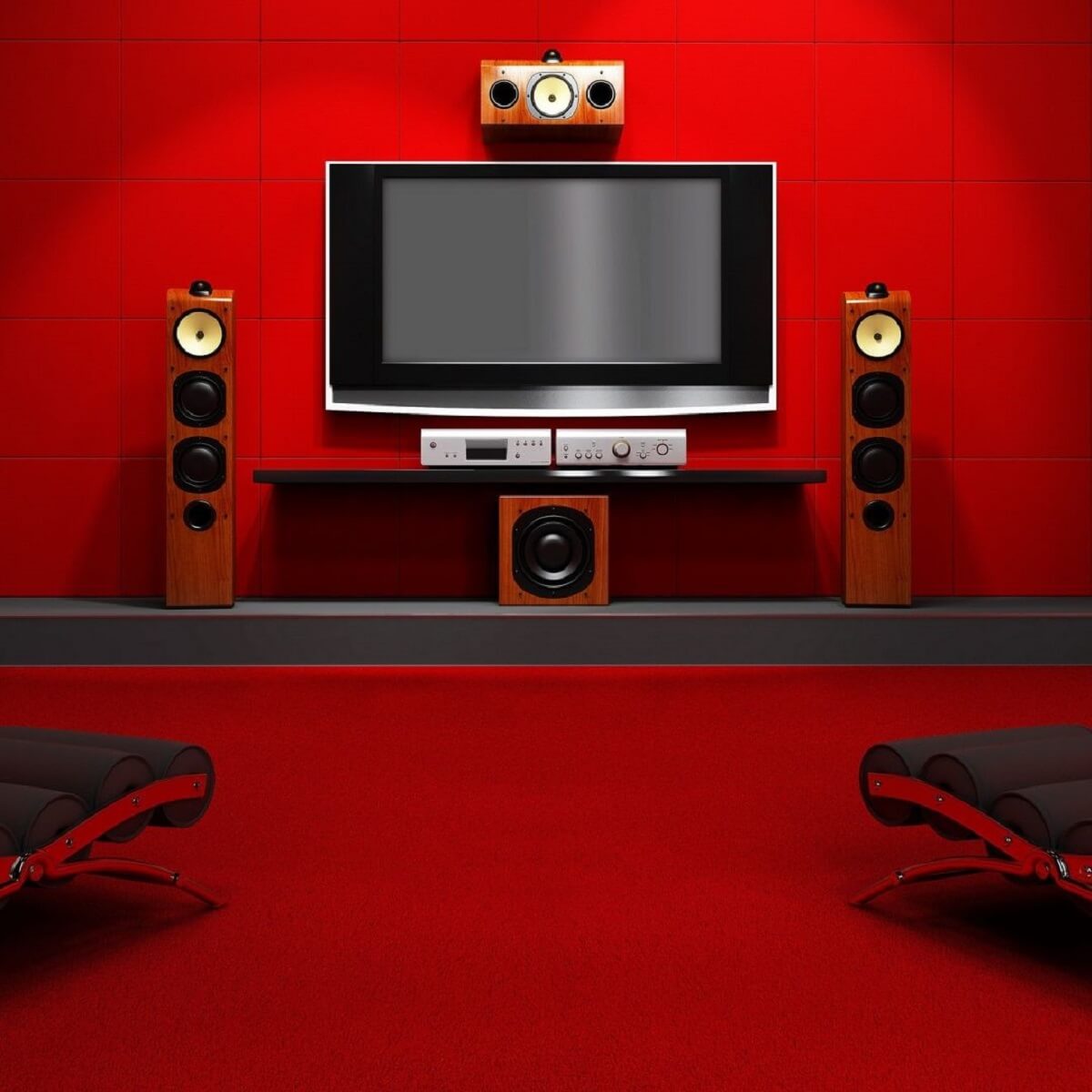 Stereo receiver for surround sound
