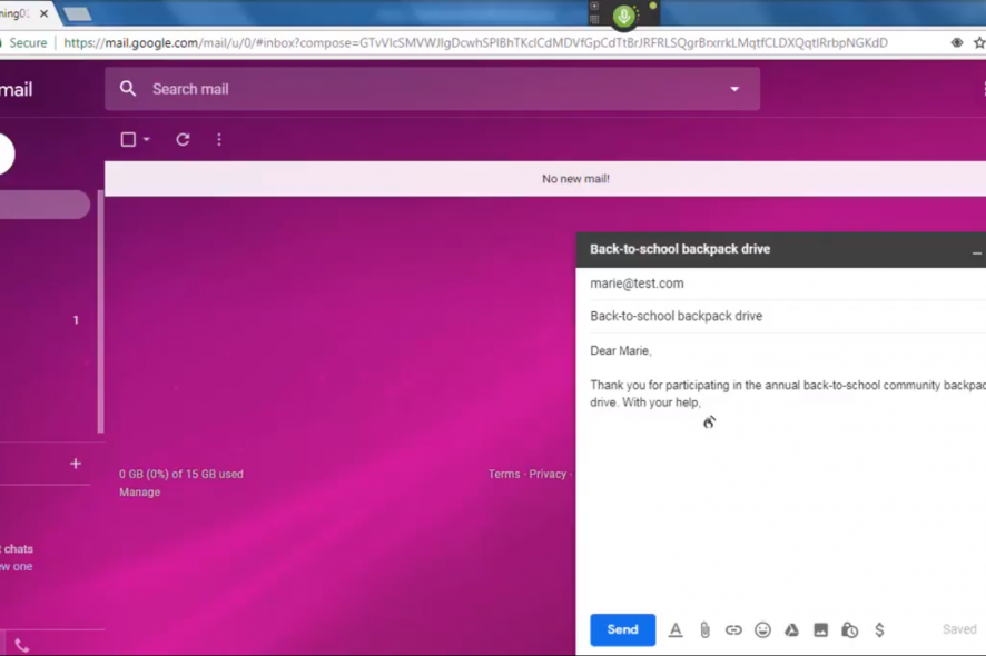 Dragon NaturallySpeaking can be used to dictate emails