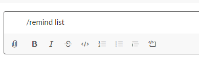 remind list slack