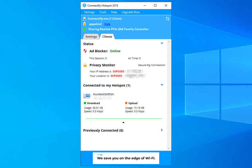 Connectify Hotspot clients