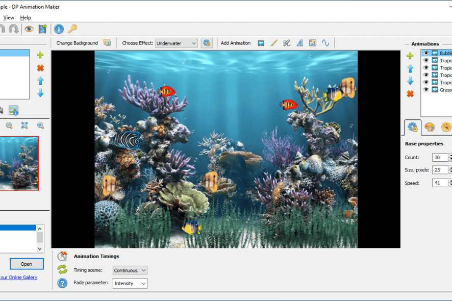 DP Animation Maker main window