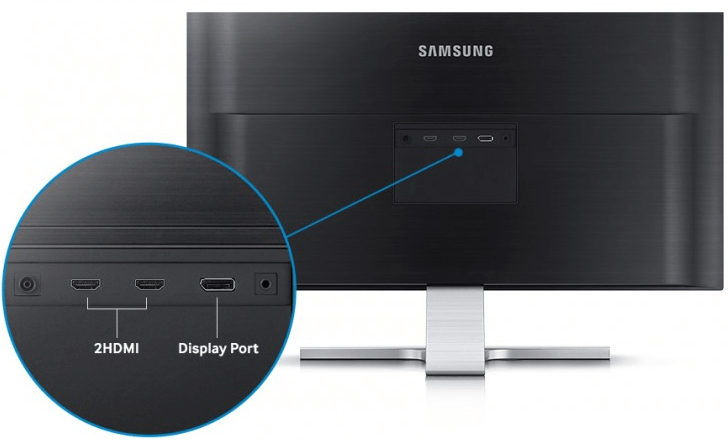 use either DVI or HDMI port 