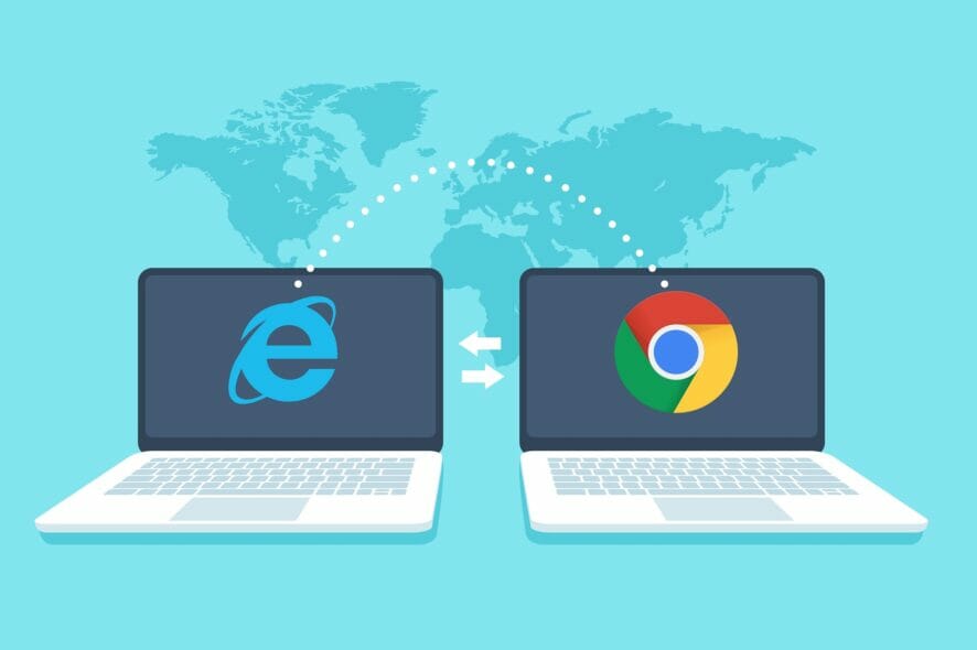 import internet explorer bookmarks chrome