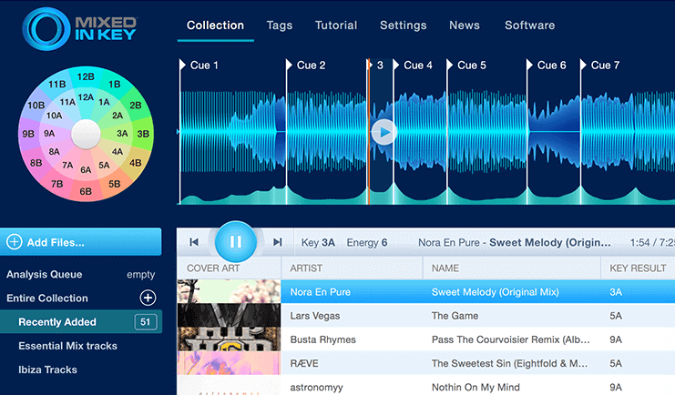 Main screen of Mixed in Key