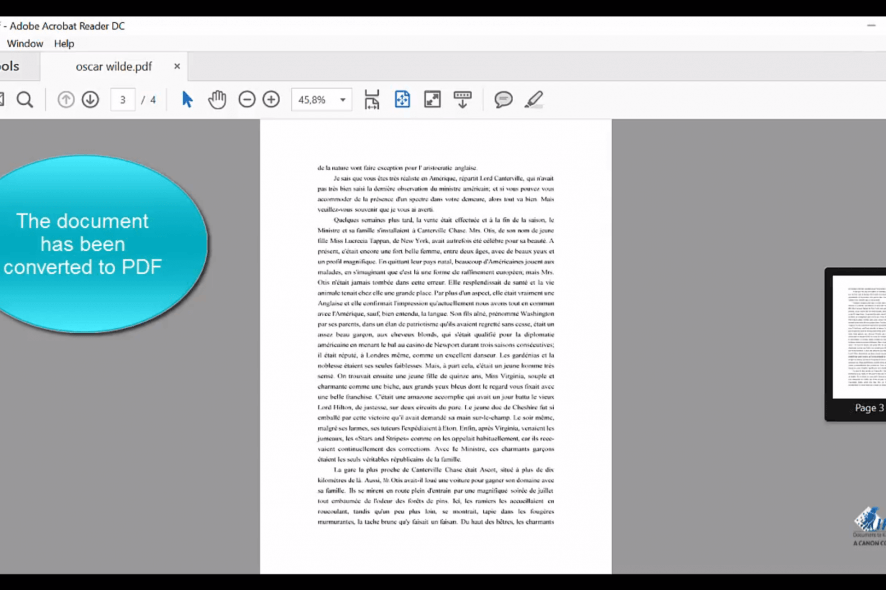 Readiris PDF editor