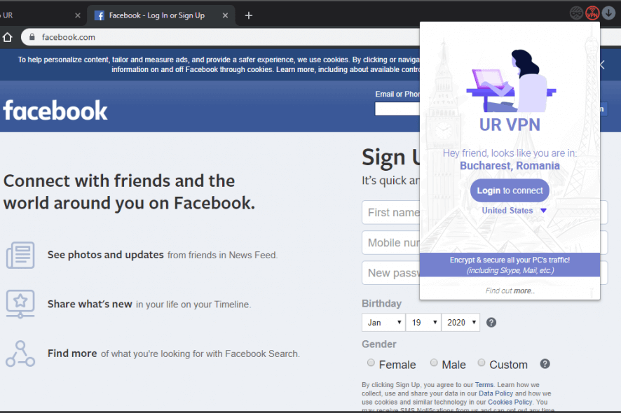 UR browser VPN