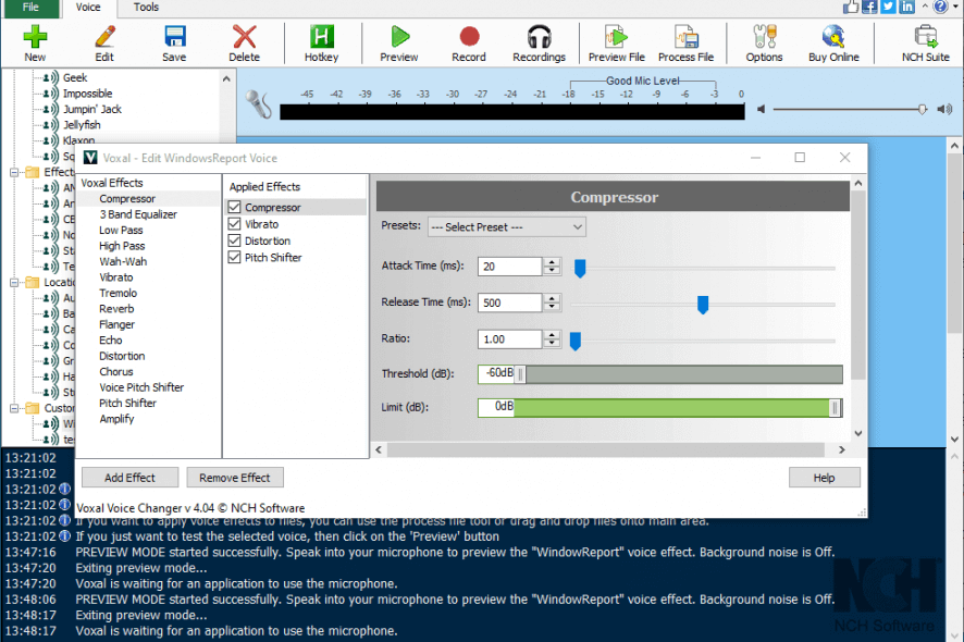 Voxal voice creator
