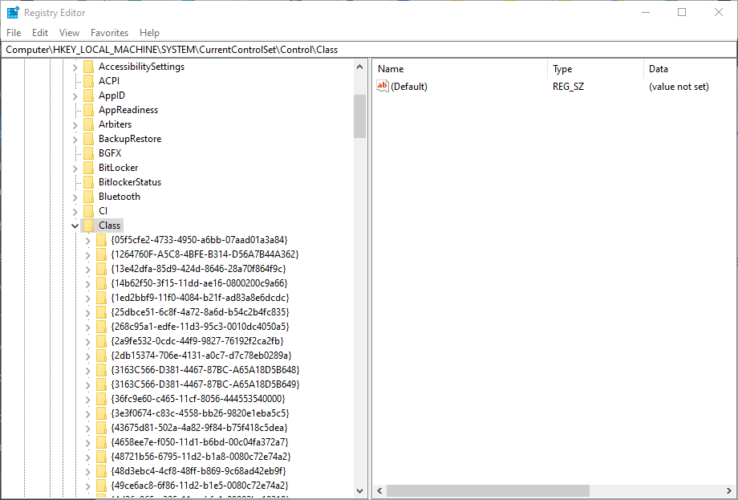 Class registry key driver error code 32 