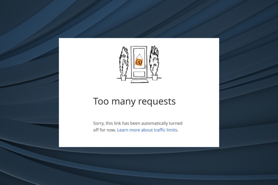 fix dropbox too many requests error