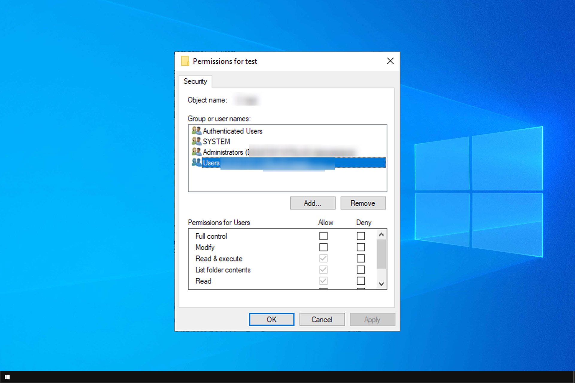 files not inheriting permissions from parent folder