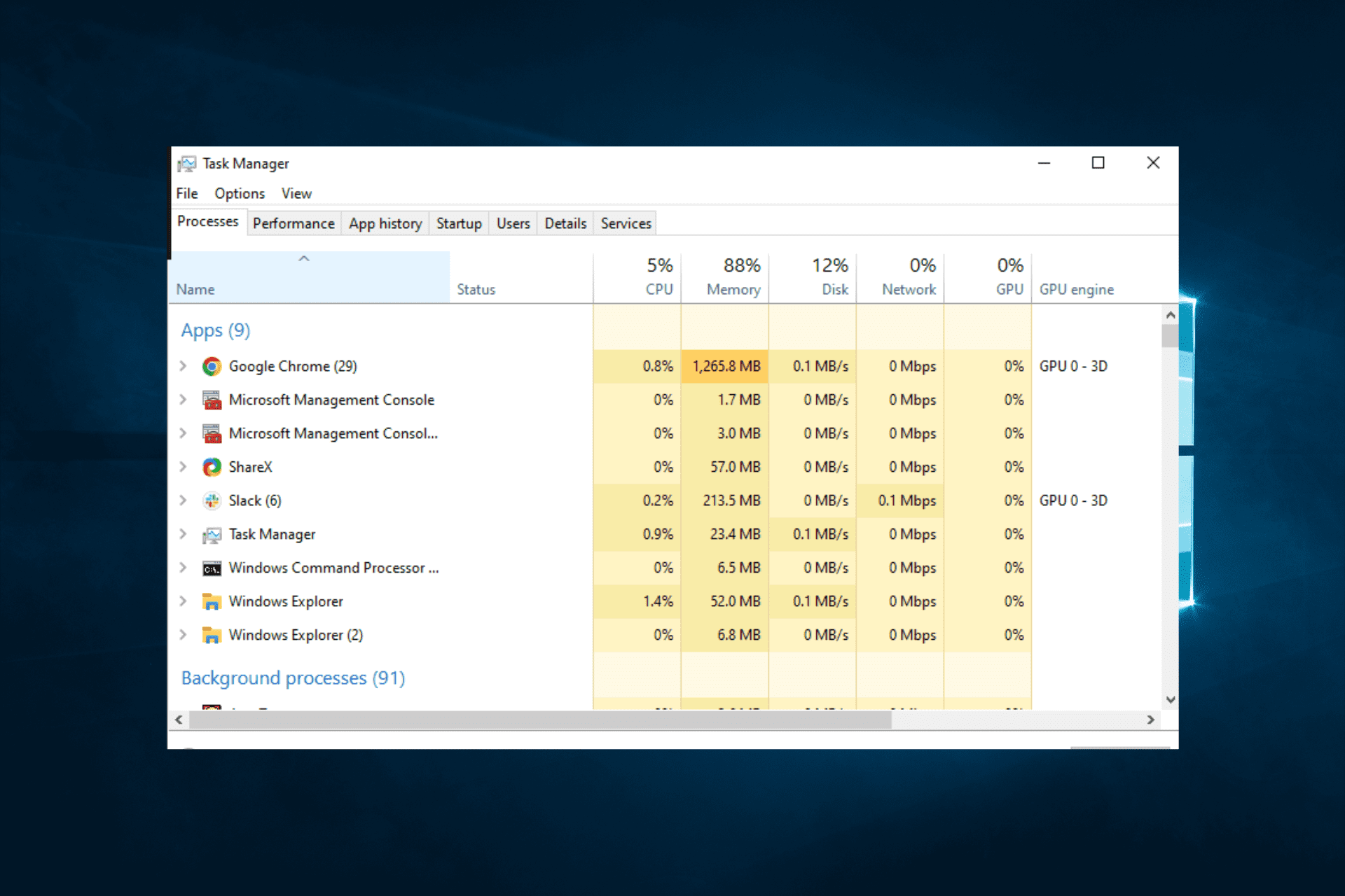 registry high disk usage
