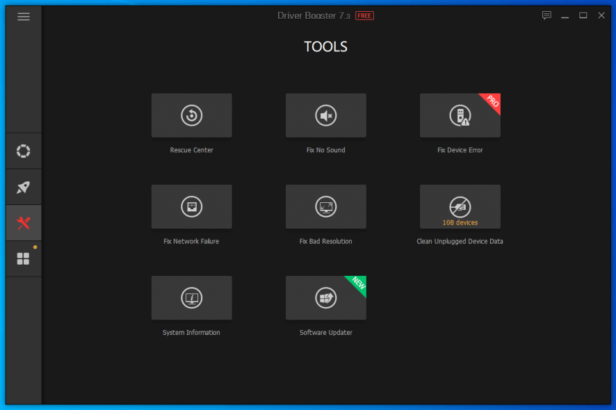 Driver Booster tools