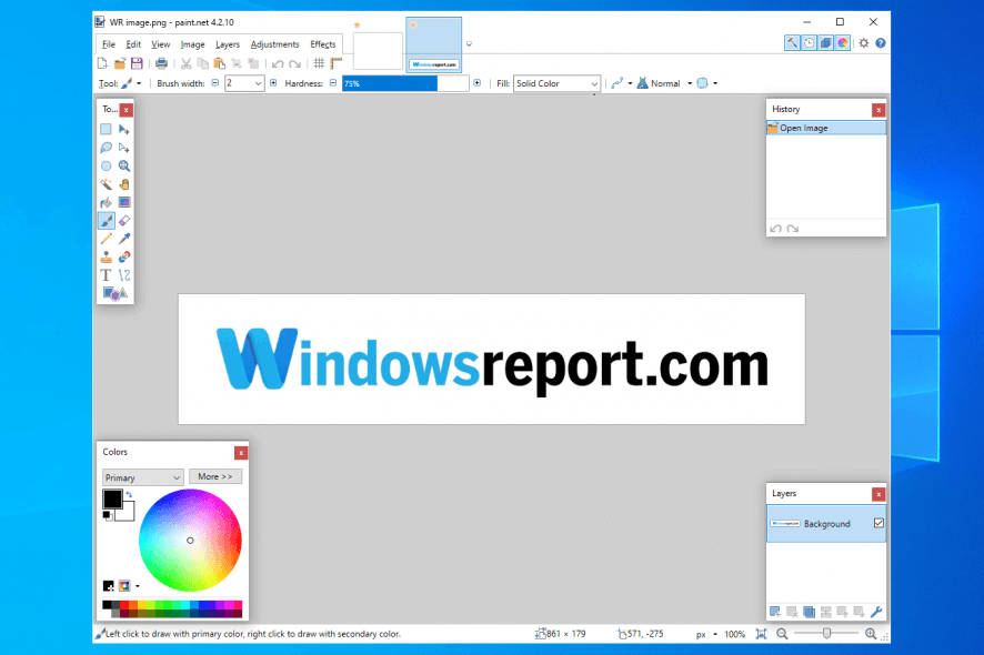 Paint net interface