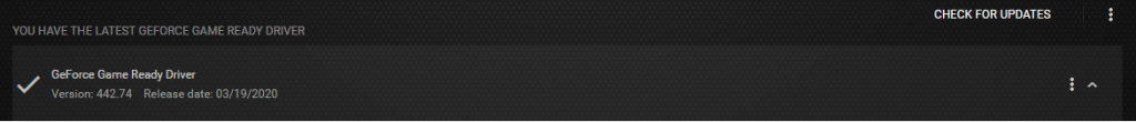 update nvidia graphics driver