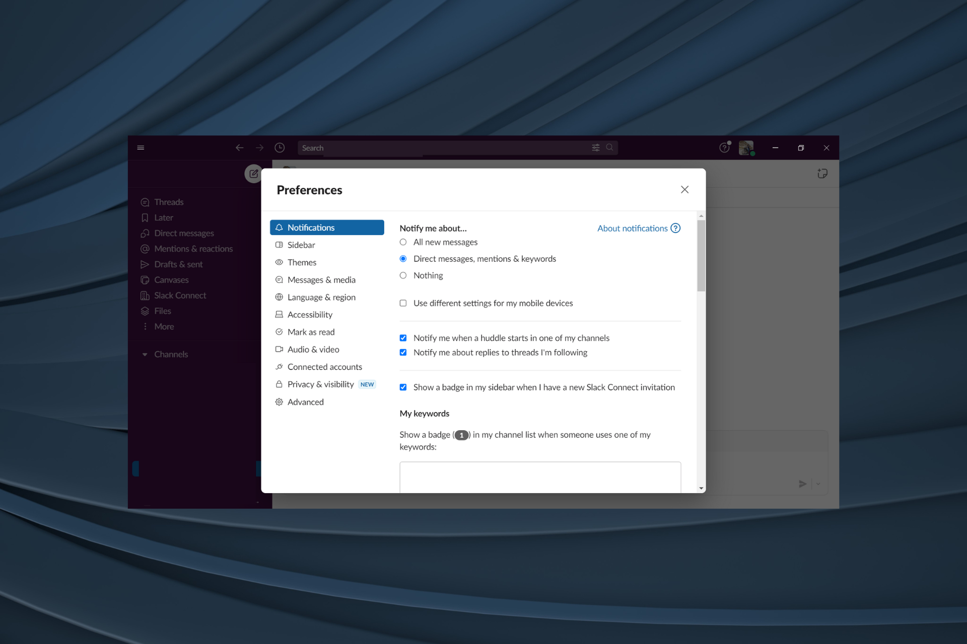 fix slack won't update