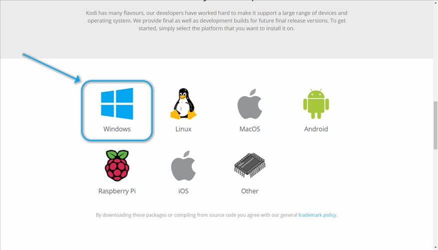 Operating systems Kodi