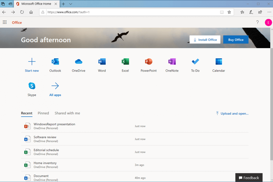 the apps of Microsoft 365