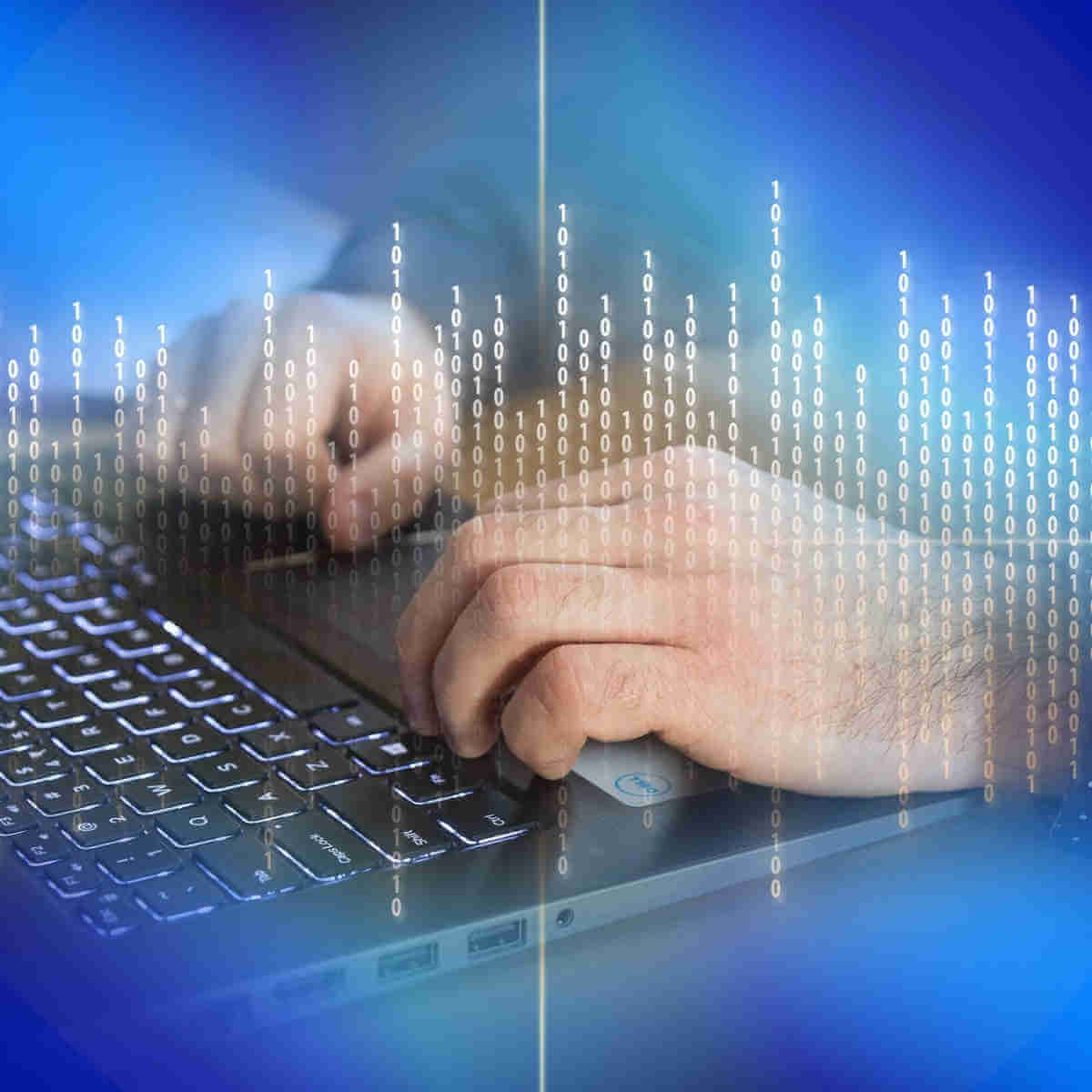 Typing on a keyboard