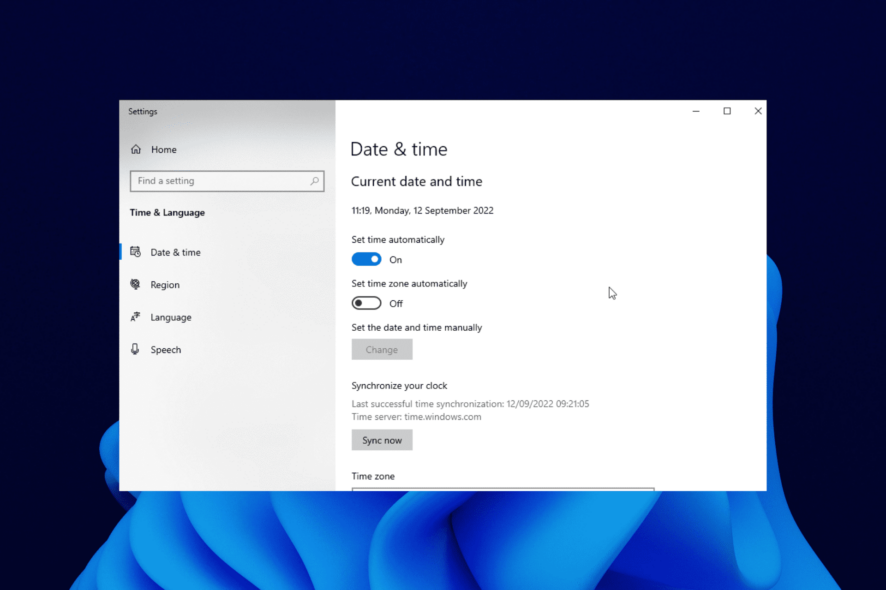 time keeps changing windows 10