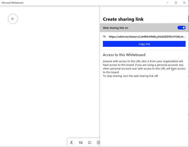 Copy the link and send it to your team members