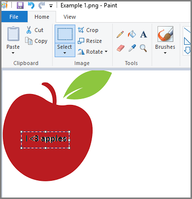 how to use transparent selection in paint make selection