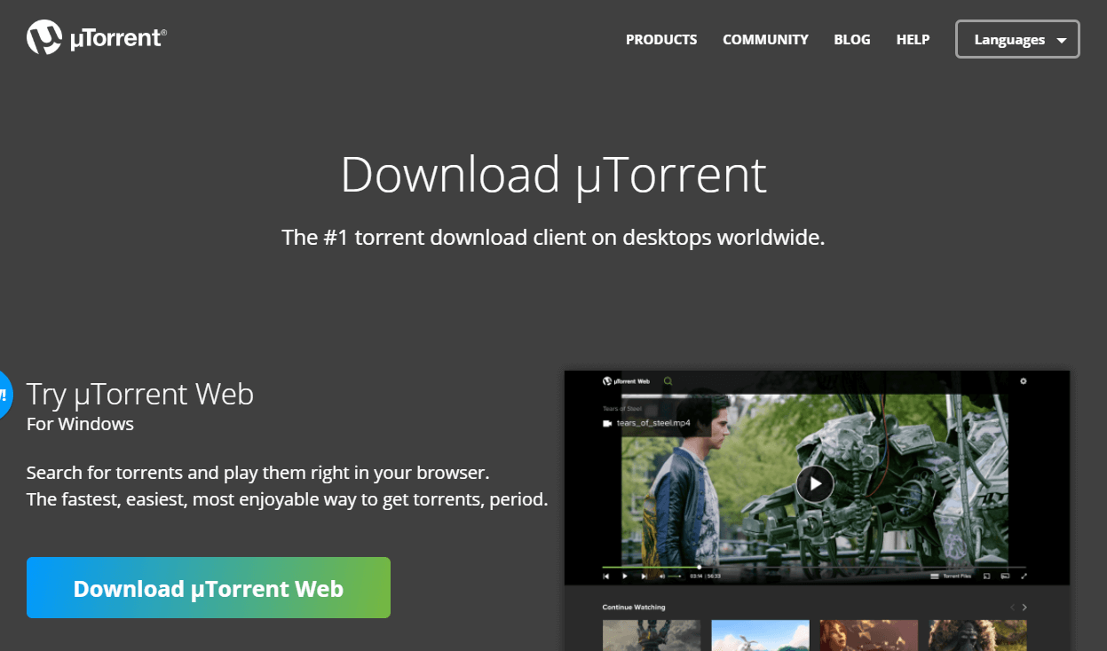 download utorrent step 1